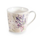 Cana portelan multicolor Lavanda &Oslash; 9,5 cm x 9 H, 350 ml