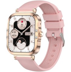 SMARTECH SmartWatch cu Apel Bluetooth, Numar SOS, Ritm Cardiac, Nivel Oxigen, Tensiune Arteriala, Calorii, Pasi, Distanta, Moduri Sport, Jocuri, Calcu