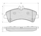 MTR MT524 set placute frana,frana disc