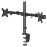 Cumpara ieftin Suport Hama pentru monitor, 2 brate, reglabil pe inaltime, pivotant/inclinat 33-81cm (32&quot;), Negru