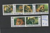 Togo 2000 - Mi 2991/96 - Fauna, feline, Nestampilat