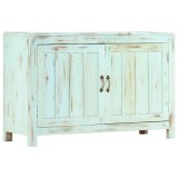Cumpara ieftin Servanta, albastru deschis, 110x35x70 cm, lemn masiv de mango