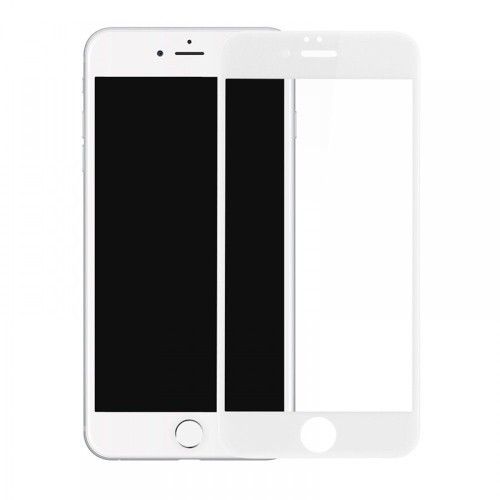 Folie Sticla iPhone 6 / 6S Acoperire Completa Alba