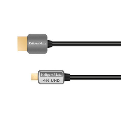 CABLU HDMI A-HDMI D 3.0M KRUGER&amp;amp;MATZ EuroGoods Quality foto