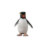 Figurina Pinguin Rockhopper Collecta, 4 x 5 cm, marimea S, plastic cauciucat, 3 ani+, Negru/Alb