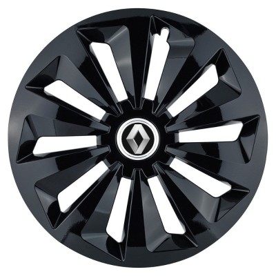 Set 4 capace roti Fox negru R16 Compatibil Cu Renault foto