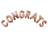 Set 8 baloane din folie metalizata, flippy, model scris congrats, litere de 40 cm, tema absolvire, baloane party, ambalaj individual, pai inclus, umfl