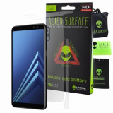 FOLIE ALIEN SURFACE HD, SAMSUNG GALAXY A8, SPATE, LATERALE + ALIEN FIBER CADOU, Anti zgariere