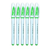 Set 6 Pixuri cu Gel Verde ROPET, 0.5mm - Scriere Fină, Ideal Birou/Școală