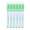 Set 6 Pix cu gel Verde, 0.5mm, Ropet