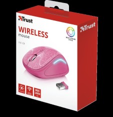 Mouse fara fir trust yvi fx wireless mouse - pink foto