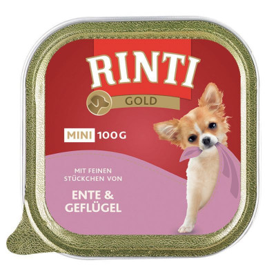 Rinti Gold Mini Adult conservă cu carne de pui şi raţă 100 g foto