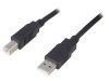 Cablu USB 2.0 A-B 5m Negru, Bq Cable