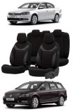 Cumpara ieftin Set huse scaune piele si textil compatibile VW PASSAT B7 (2010-2015) Rosu, Umbrella