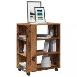 VidaXL Dulap cu roți, lemn vechi, 60x35x75 cm, lemn prelucrat