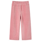 Pantaloni de copii din velur, roz, 128