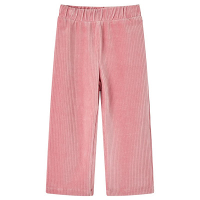 Pantaloni de copii din velur, roz, 128 GartenMobel Dekor foto