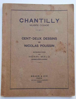 Cent-deux dessins de Nicolas Poussin - Chantilly Musee Conde - 1933 foto