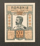 Bancnota Romania 1917 - 50 Bani UNC - Bancnote Romanesti Ocupatia Germana - Colectie Numismatica