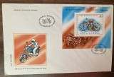 C12 - FDC Romania - Centenarul primei motociclete din lume - colita dantelata - LP1134 - 1985