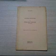 GH. VALSAN - Opere Postume II - Editura SOCEC, 1937, 43 p.