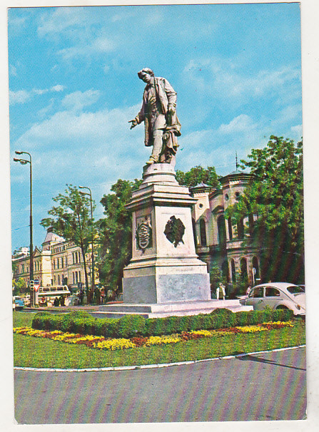 bnk cp Bucuresti - Statuia lui Ion Heliade Radulescu - necirculata