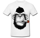 Tricou &quot; Monkey with cigar &quot;