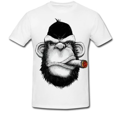 Tricou &amp;quot; Monkey with cigar &amp;quot; foto