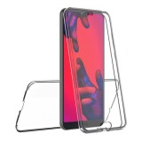 Husa Huawei P20 Transparenta 360 GloMax TPU, Protectie Full Body, Anti Soc, Slim
