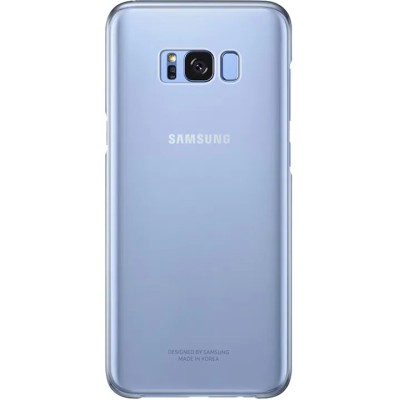 Husa de protectie Samsung Clear Cover pentru Galaxy S8 Plus, Blue foto