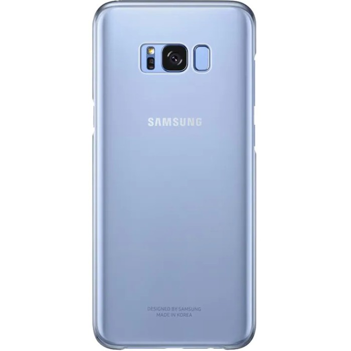 Husa de protectie Samsung Clear Cover pentru Galaxy S8 Plus, Blue