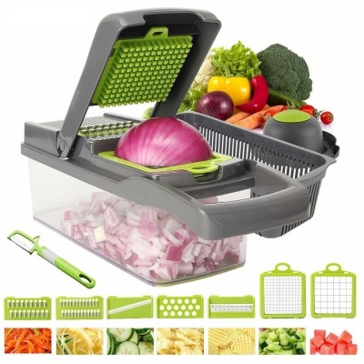 Razatoare multifunctionala pentru legume cu 7 cutite din inox foto