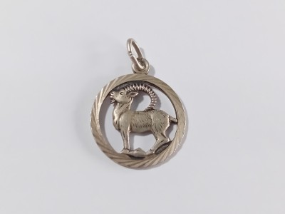 Pandant din argint capricorn#10028 foto