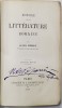HISTOIRE DE LA LITTERATURE ROMAINE par ALEXIS PIERRON , 1869