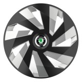 Cumpara ieftin Set 4 Capace Roti Autohelix MSA&reg;, potrivite jantelor de R16, pentru Skoda, model vector black and silver
