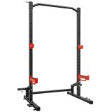 SPORTNOW Stație de tracțiuni Power Tower 500 kg pentru Genuflexiuni cu Bară de Tracțiuni, Negru | Aosom Romania
