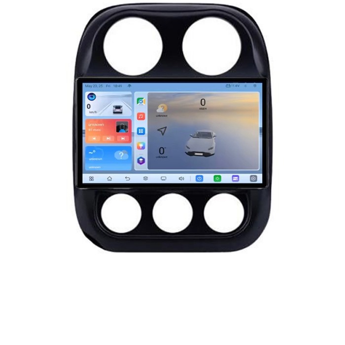 Navigatie Jeep Compass 2010-2016 Manual C-2500 Android 8 Core 2.2 Ghz 8+128 Qled 1K ADAS 4G LTE GPS 360 KIT-2500+EDT-E410V3 CarStore Technology