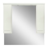 Dulap suspendat Nerva 105 cm cu oglindă, alb