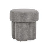 Cumpara ieftin Taburet textil gri Glenda 42x42x43 cm
