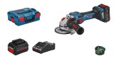 Bosch GWS 18V-15 SC Polizor unghiular cu regulator brushless Biturbo, cu 2 acumulatori ProCore Li-Ion, 8Ah, diametru disc 125 mm + L-BOXX Diametru dis
