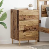 vidaXL Dulap de noapte Lemn vechi 40 x 40 x 66 cm Lemn compozit 882107