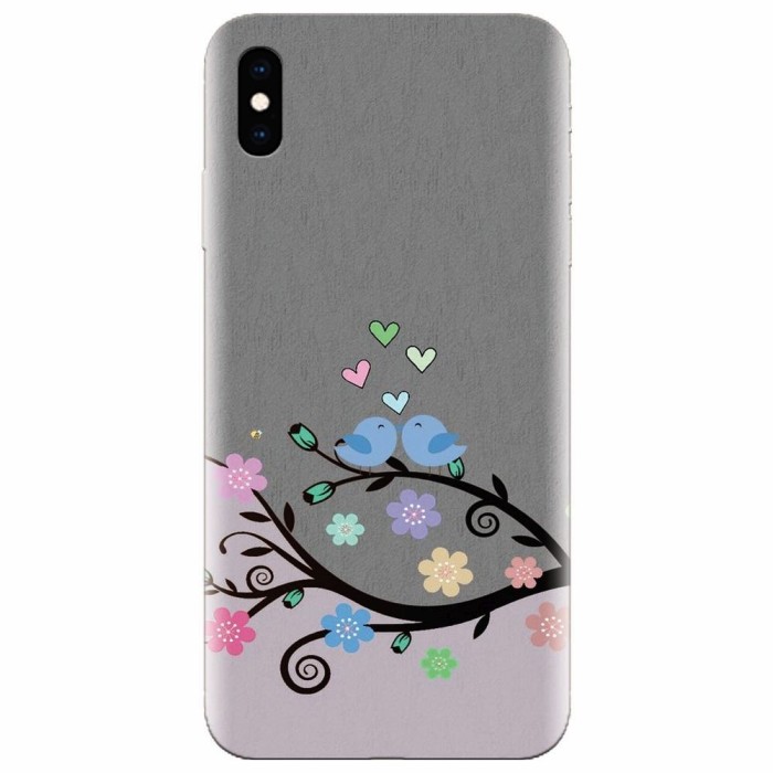 Husa silicon pentru Apple Iphone XS, Bird Love