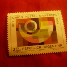 Serie Argentina 1974 - 100 Ani UPU , 1 valoare