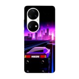 Husa compatibila cu Huawei Nova 8i model Neon Retro wave, Silicon, TPU, Viceversa, Transparent, Carcasa
