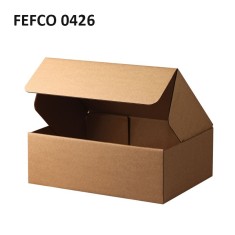 Cutii carton personalizate autoformare, microondul E 360g natur, FEFCO 0426 foto