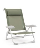 Cumpara ieftin Set 2 scaune gradina aluminiu textilena verde olive Cayo 57x85x73h