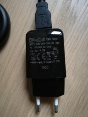 Incarcator adaptor priza USB Ikea Model KMV-050-050-GS-USB Iesire 1A foto