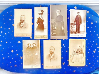 C447-Set 7 CDV Foto anii 1900 Germania-Austria stare foarte buna. foto