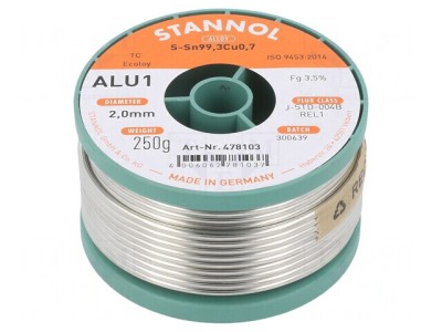 S&amp;acirc;rmă de Lipit fără Plumb 2mm 250g foto