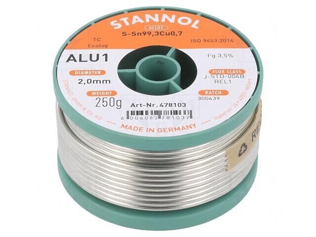 S&acirc;rmă de Lipit fără Plumb 2mm 250g
